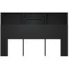 Mueble Cabecero Cama | Panel De Cabecera Negro 160x19x103,5 Cm Cfw292164