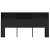 Mueble Cabecero Cama | Panel De Cabecera Negro 200x19x103,5 Cm Cfw568899