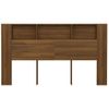 Mueble Cabecero Cama | Panel De Cabecera Roble Marrón 180x18,5x104,5 Cm Cfw174438