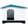 Caseta Para Perros | Perrera Exterior Polipropileno Azul 90,5x68x66 Cm Cfw750361