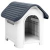 Caseta Para Perros | Perrera Exterior Polipropileno Gris 59x75x66 Cm Cfw750363