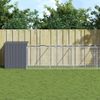 Caseta Perros | Perrera Exterior Con Corral Acero Galvanizado Gris 110x1017x110 Cm Cfw750372