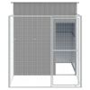 Caseta Perros | Perrera Exterior Corral Acero Galvanizado Gris Claro 165x251x181cm Cfw750398