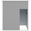 Caseta Perros | Perrera Exterior Tejado Acero Galvanizado Gris Claro 165x153x181cm Cfw750409