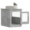 Jaula Para Perros | Perrera Exterior Madera Ingeniería Gris Hormigón 55x80x68 Cm Cfw765804