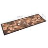 Alfombra De Cocina | Tapete Para La Cocina Lavable Coffee Marrón 60x300 Cm Cfw729507