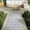 Alfombra De Exterior | Alfombra De Jardín Pp Gris 80x150 Cm Cfw729826