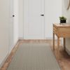 Alfombra De Pasillo | Tapete De Pasillo Con Aspecto De Sisal Gris Taupe 80x250 Cm Cfw730053