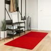 Alfombra De Salón | Alfombra De Pelo Corto Suave Lavable Huarte Rojo 80x200 Cm Cfw730495