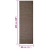 Alfombra De Dormitorio | Felpudo | Alfombra De Sisal Para Rascador Marrón 80x250 Cm Cfw730664