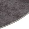 Alfombra De Dormitorio | Felpudo | Alfombra Lavable Antideslizante Gris Ø 200 Cm Cfw730918