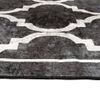 Alfombra De Dormitorio | Felpudo | Alfombra Lavable Antideslizante Negro Y Blanco 160x230 Cm Cfw730963