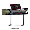 Elite Free Standing Quad Monitor Stand Black