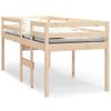 Cama Para Adultos | Cama Alta Madera Maciza De Pino 75x190 Cm Cfw590163