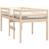 Cama Para Adultos | Cama Alta Madera Maciza De Pino 75x190 Cm Cfw590163