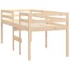 Cama Para Adultos | Cama Alta Madera Maciza De Pino 75x190 Cm Cfw590163