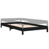 Cama Para Adultos | Cama Apilable De Madera Pino Maciza Negro 100x200 Cm Cfw814171