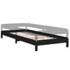 Cama Para Adultos | Cama Apilable De Madera Pino Maciza Negro 75x190 Cm Cfw514060