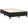 Cama Doble | Cama Box Spring | Cama Para Adultos Colchón Y Led Terciopelo Negro 120x200 Cm Cfw153979