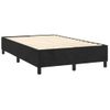 Cama Doble | Cama Box Spring | Cama Para Adultos Colchón Y Led Terciopelo Negro 120x200 Cm Cfw544081