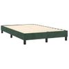 Cama Para Adultos | Cama Box Spring Colchón Y Led Terciopelo Verde Oscuro 120x200cm Cfw880240