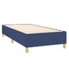 Cama Individual | Cama Box Spring | Cama Para Adultos Colchón Y Luces Led Tela Azul 100x200 Cm Cfw620113