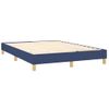 Cama Matrimonial | Cama Para Adultos | Cama Box Spring Colchón Y Luces Led Tela Azul 140x190 Cm Cfw259925