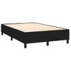 Cama Doble | Cama Box Spring | Cama Para Adultos Con Colchón Led Tela Negro 120x200 Cm Cfw414992