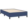 Cama Matrimonial | Cama Para Adultos | Cama Box Spring Con Colchón Tela Azul 120x190 Cm Cfw667600