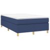 Cama Doble | Cama Box Spring | Cama Para Adultos Con Colchón Tela Azul 120x200 Cm Cfw455288