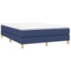 Cama Doble | Cama Box Spring | Cama Para Adultos Con Colchón Tela Azul 140x190 Cm Cfw872138