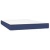 Cama Doble | Cama Box Spring | Cama Para Adultos Con Colchón Tela Azul 140x190 Cm Cfw797595