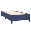 Cama Para Adulto | Cama Individual | Cama Box Spring Con Colchón Tela Azul 80x200 Cm Cfw552139