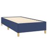 Cama Individual | Cama Para Adultos | Cama Box Spring Con Colchón Tela Azul 90x190 Cm Cfw824428