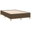 Cama Matrimonial | Cama Para Adultos | Cama Box Spring Con Colchón Tela Marrón Oscuro 120x190 Cm Cfw207625