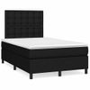 Cama Doble | Cama Box Spring | Cama Para Adultos Con Colchón Tela Negro 120x200 Cm Cfw966512