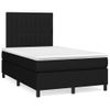 Cama Doble | Cama Box Spring | Cama Para Adultos Con Colchón Tela Negro 120x200 Cm Cfw583376