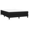 Cama Doble | Cama Box Spring | Cama Para Adultos Con Colchón Tela Negro 140x200 Cm Cfw197047