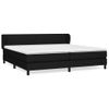 Cama Matrimonial | Cama Para Adultos | Cama Box Spring Con Colchón Tela Negro 200x200 Cm Cfw204613