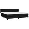 Cama Matrimonial | Cama Para Adultos | Cama Box Spring Con Colchón Tela Negro 200x200 Cm Cfw204613