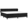 Cama Doble | Cama Box Spring | Cama Para Adultos Con Colchón Terciopelo Negro 200x200 Cm Cfw796881