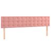 Cama Doble | Cama Box Spring | Cama Para Adultos Con Colchón Terciopelo Rosa 160x200 Cm Cfw339700