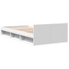 Cama Individual | Cama Para Adultos | Cama Con Cajón Madera De Ingeniería Blanca 90x190 Cm Cfw84685