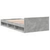 Cama Individual | Cama Para Adultos | Cama Con Cajón Madera De Ingeniería Gris Hormigón 90x190 Cm Cfw21940