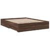 Cama Para Adultos | Cama Con Cajones Madera De Ingeniería Marrón Roble 140x200 Cm Cfw68794