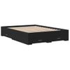 Cama Para Adultos | Cama Con Cajones Madera De Ingeniería Negro 120x200 Cm Cfw49656