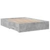 Cama Para Adultos | Cama Con Cajones Madera Ingeniería Gris Hormigón 135x190 Cm Cfw89220