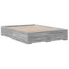 Cama Para Adultos | Cama Con Cajones Madera Ingeniería Gris Sonoma 140x190 Cm Cfw34429