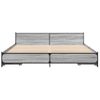 Cama Matrimonial | Cama Para Adultos | Cama Con Cajones Madera Ingeniería Gris Sonoma 180x200 Cm Cfw87620