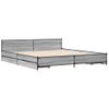 Cama Matrimonial | Cama Para Adultos | Cama Con Cajones Madera Ingeniería Gris Sonoma 200x200 Cm Cfw73233